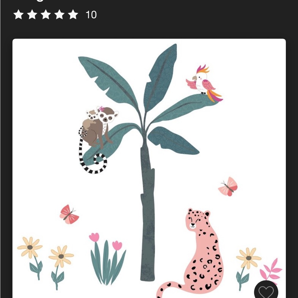 Tropical Animal Wall Decal Set